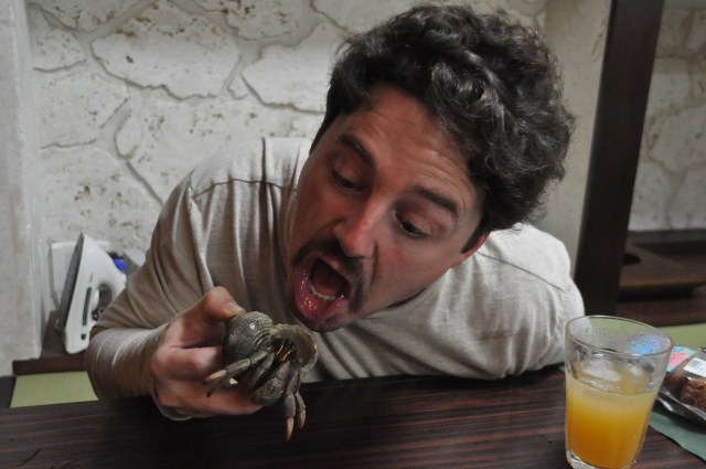 Michael, who is trying not to acquire prostrate cancer, eats it.