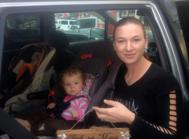 Jennette with baby girl