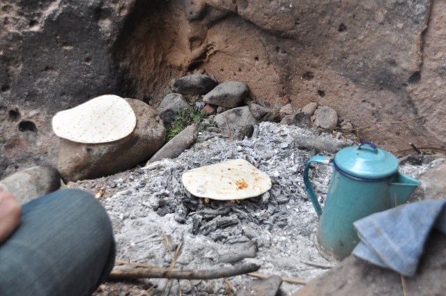 Breakfast - Tortillas and Coffee