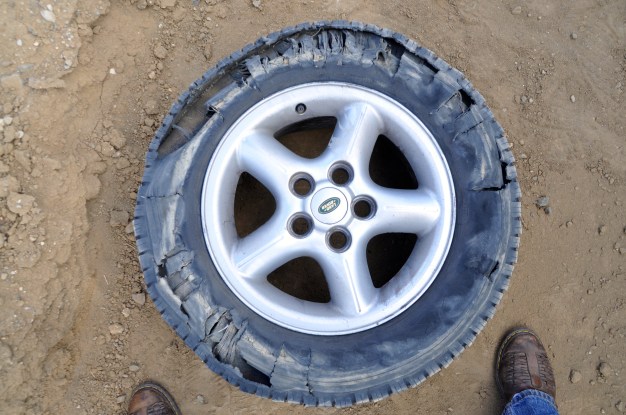 A puncture, Baja style