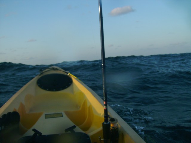 A bit too choppy to fish.