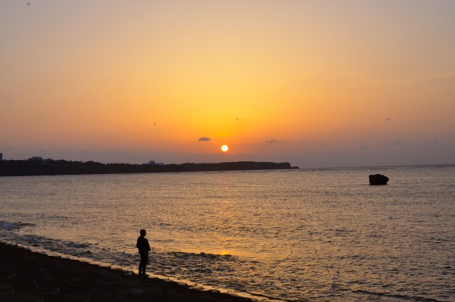 The orange circle is the sun.