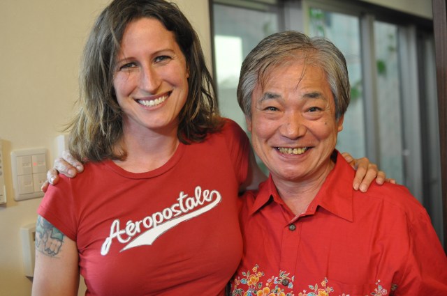 Krista with Miyagi- sensei