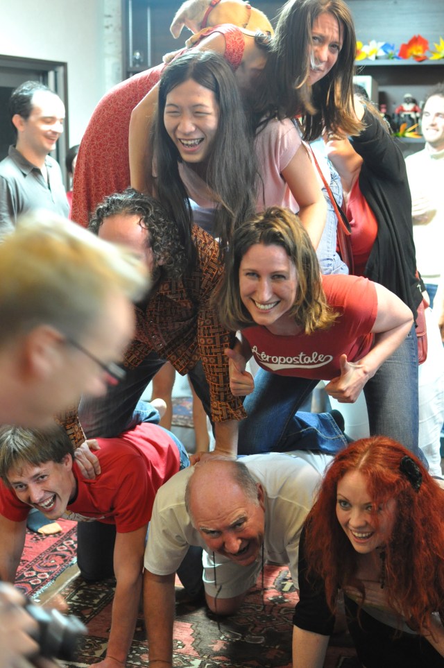 And after April, when May follows,  And the whitethroat builds, and all the swallows!  10 Hark, where my blossom'd pear-tree in the hedge	  Leans to the field and scatters on the clover	  Blossoms and dewdrops—at the bent spray's edge—	  That 's the wise thrush; he sings each song twice over,	  Lest you should think he never could recapture	  15 The first fine careless rapture!	  And though the fields look rough with hoary dew,	  All will be gay when noontide wakes anew	  The buttercups, the little children's dower	  —Far brighter than this gaudy melon-flower!