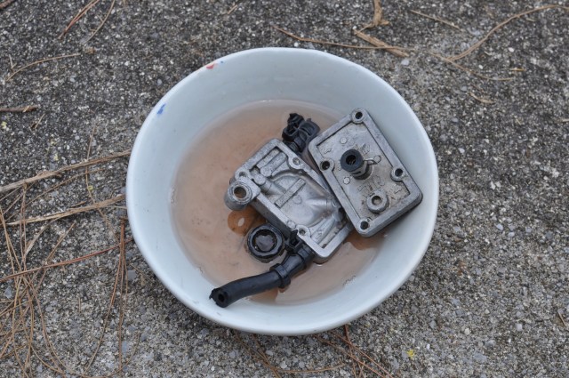 The fuel pump is clagged