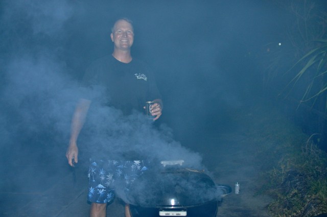 Mark supervises the lamb