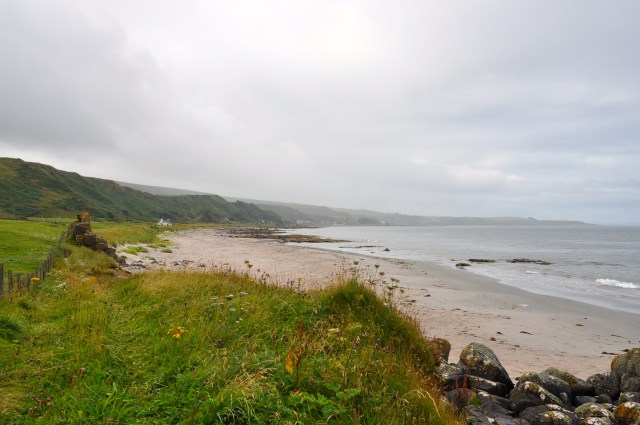 Beach behind the church