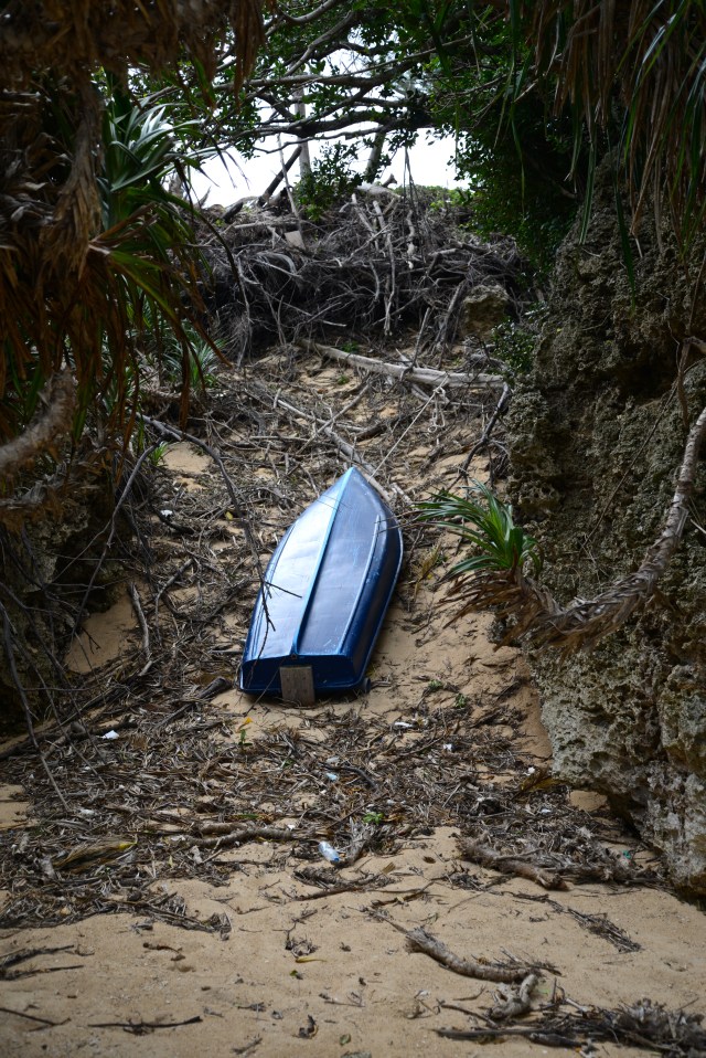Boat in typhoon quarters