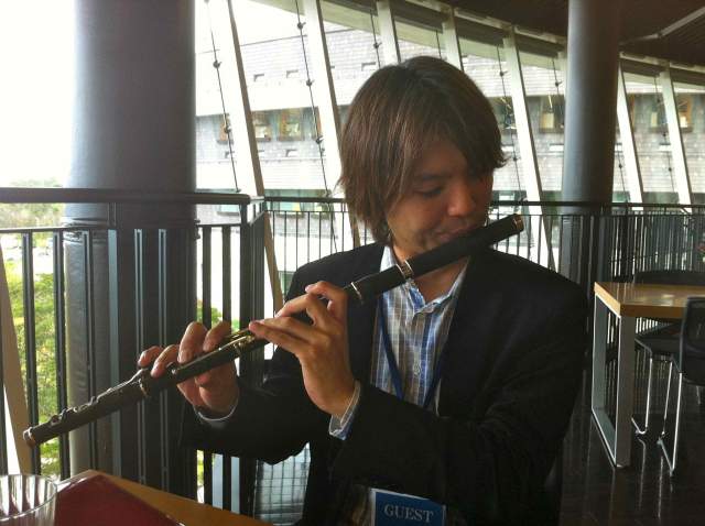 He also played on my flute on a previous occasion