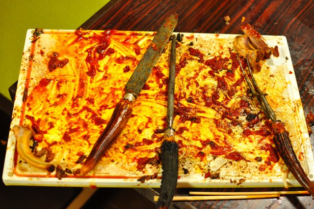 We ate an incredible amount of meat.