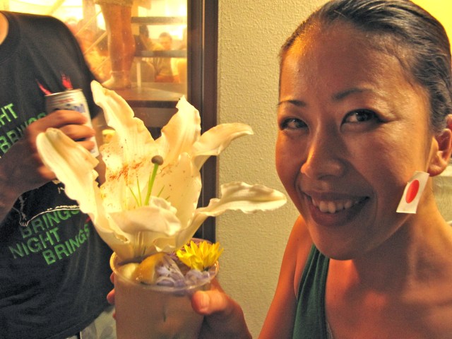 We drink Okinawan Knee Drainers