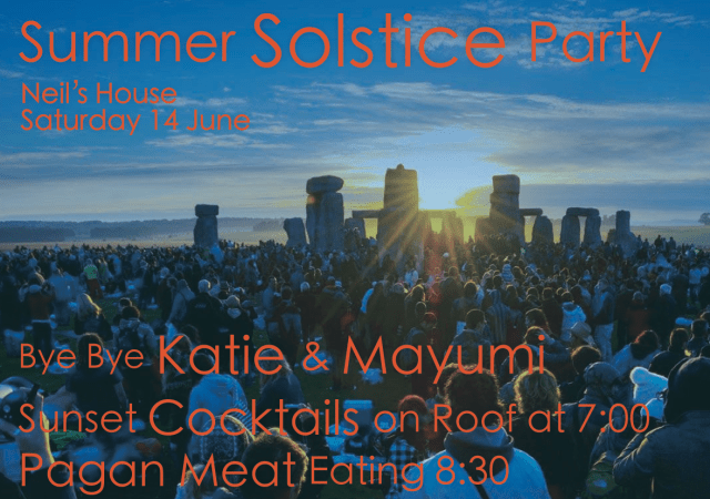 No cocktails on roof because of torrential rain. The rest worked out.