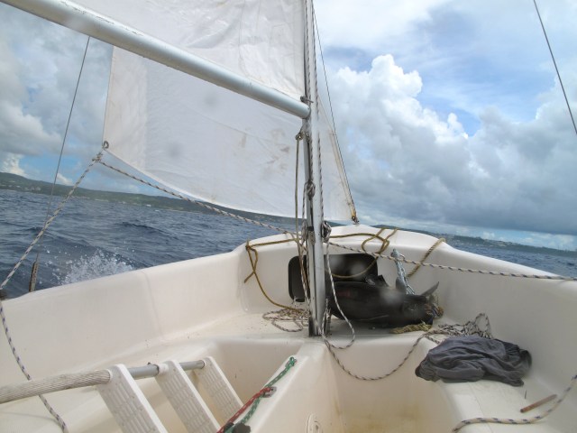 Charging along. Sorry that she looks so messy but I will have her more shipshape on the invasion I have planned for tomorrow.