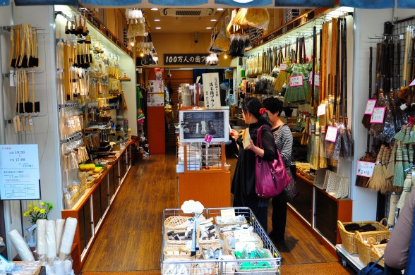 This shop has every kind of brush. Most of which are kinda vestigial - shoe brushes, clothes brushes, shaving brushes and, in my case, hair brushes.