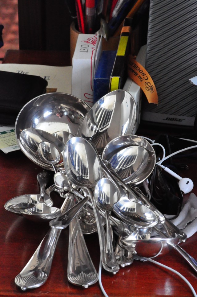 All that glistens is not gold. Er, it is silver