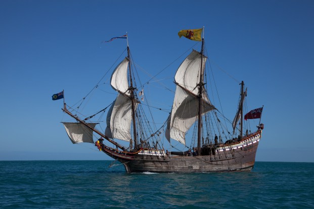 This is she under full sail.