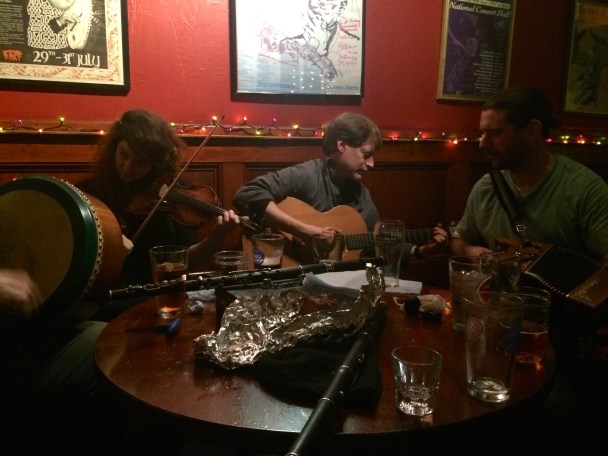 Then music in the Plough and Stars