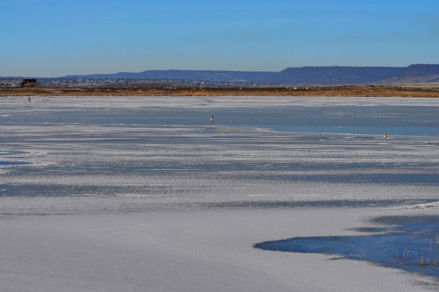 Deep frozen Modoc lakes.