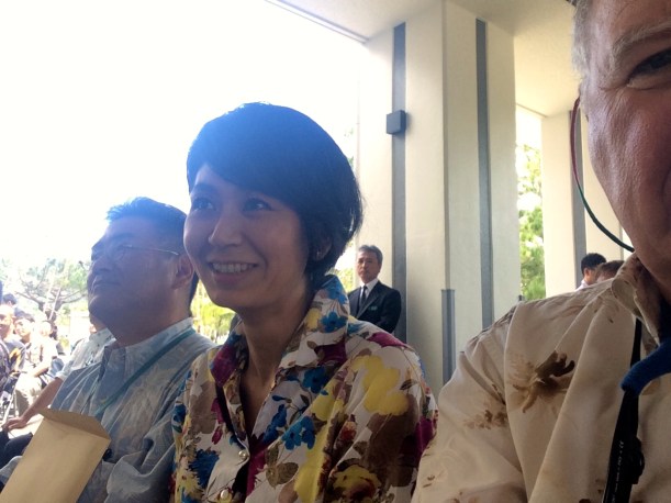 The university delegation.