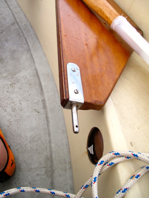 Rudder pintle.
