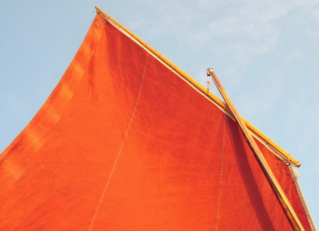 Red sails in the sunset.
