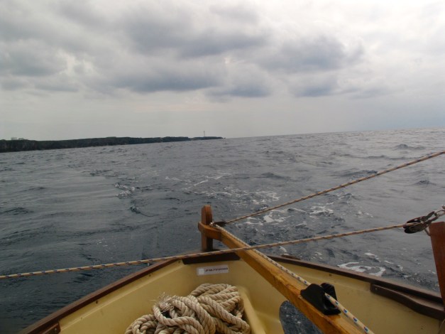 Beating back from Cape Zampa