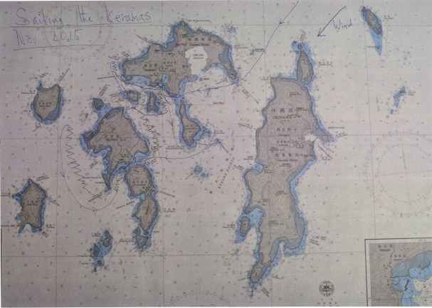 Our route around the Keramas.